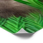 森の中の愛らしいパンダ | AIアートポスター ポスター (角)