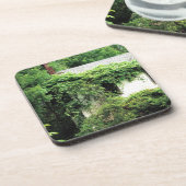 森の中の捨てられたホワイトハウス コースター (左側)