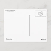 森の中の捨てられたホワイトハウス ポストカード (裏面)