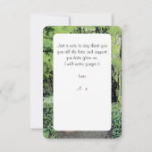 森の中の散歩サンキューカード サンキューカード (裏面)