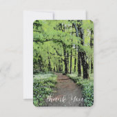 森の中の散歩サンキューカード サンキューカード (正面)