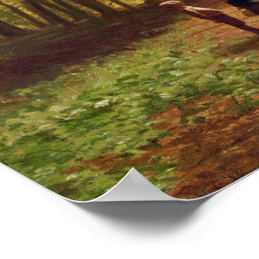 森の中の散歩 ポスター (角)