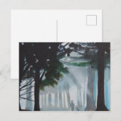 森の中の散歩 ポストカード (正面/裏面)