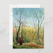 森の中の散歩， 1886-90 ポストカード (正面/裏面)