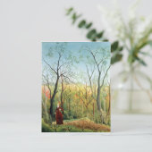 森の中の散歩， 1886-90 ポストカード (スタンド正面)