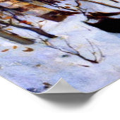 森の中の早朝 ポスター (角)