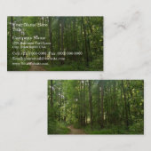 森の中の明かりのある道 名刺 (正面/裏面)