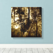 森の中の朝 キャンバスプリント (インサイチュ (ウッドフロア))