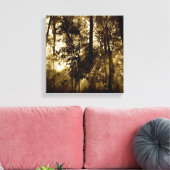 森の中の朝 キャンバスプリント (インサイチュ (リビング))