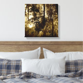 森の中の朝 キャンバスプリント (インサイチュ (寝室))