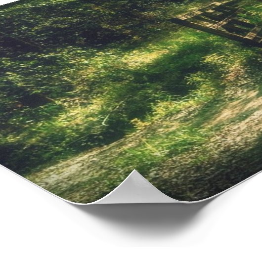 森の中の橋 ポスター (角)