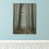 森の中の汚れたヴィンテージ キャンバスプリント (インサイチュ (ウッドフロア))