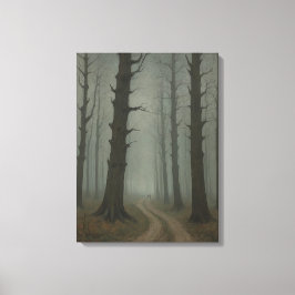 森の中の汚れたヴィンテージ キャンバスプリント