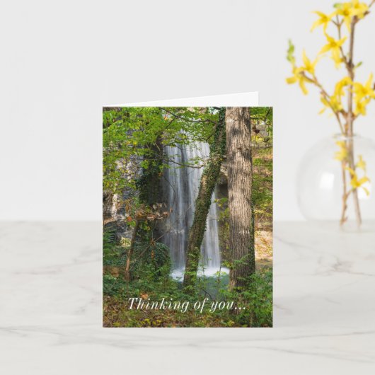 森の中の滝の考えるあなたのカード カード (黄色い花)