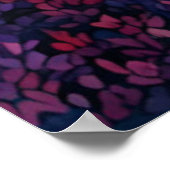 森の中の灰色の狼ステンドグラスの外観 ポスター (角)