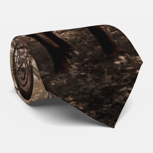 森の中の犬 ネクタイ (ロール)