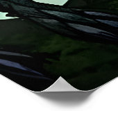 森の中の狼の獣 | AI Art ポスター (角)