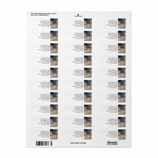 森の中の狼の絵画群れ ラベル (フルシート)