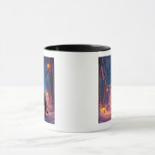 森の中の猫 マグカップ (中央)