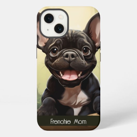 😍森の中の甘いフランスの子犬 iPhoneケース (裏面)