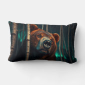 森の中の白熊 ランバークッション (裏面)