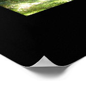 森の中の神秘的な日光フォトアートポスター ポスター (角)