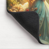 森の中の神話の少女 マウスパッド (コーナー)