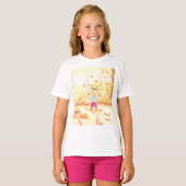 森の中の秋の散歩 Tシャツ (正面フル)