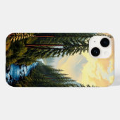 森の中の穏やかな素晴らし川 Case-Mate iPhoneケース (裏面 (横))
