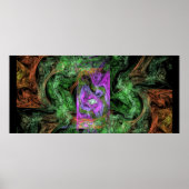 森の中の紫のポータルがあなたを歓迎 ポスター (正面)