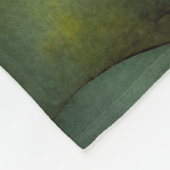 森の中の美しい女性のインクイラストレーション フリースブランケット (角)