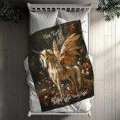 森の中の翼を持つ白いフローラ フリースブランケット