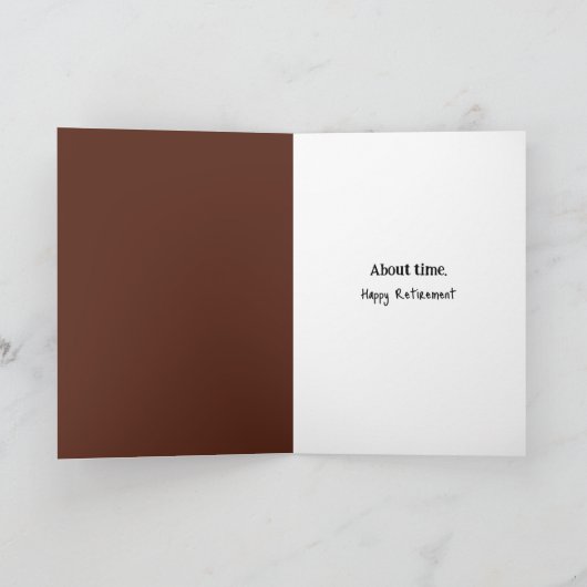 森の中の老齢者 カード (内部)