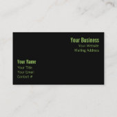 森の中の葉太陽の丘 名刺 (裏面)