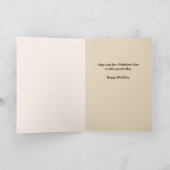 『森の中の誕生日の女絵画の子』 カード (内部)