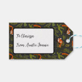 森の中の赤いパンドラ(PANDAS) ギフトタグ (正面(横))