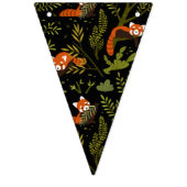 森の中の赤いパンドラ(PANDAS) バンティングフラッグ (第1の旗)