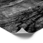 森の中の赤外線の風景の影 ポスター (角)