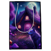 森の中の超現実的な小屋