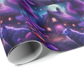 森の中の超現実的な小屋 ラッピングペーパー (ロールコーナー)