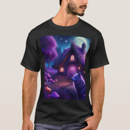 森の中の超現実的な小屋 Tシャツ