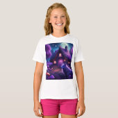 森の中の超現実的な小屋 Tシャツ (正面フル)