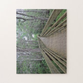 森の中の遊歩道の写真をパズルにした ジグソーパズル (縦)