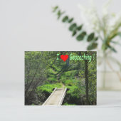 森の中の道を掘る ポストカード (スタンド正面)