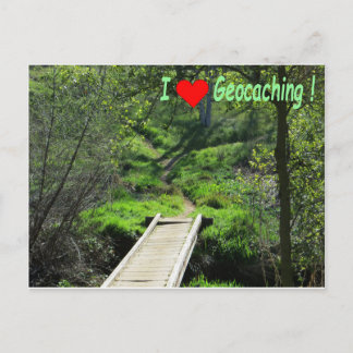 森の中の道を掘る ポストカード