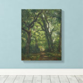 森の中の道， 1864 キャンバスプリント (インサイチュ (ウッドフロア))