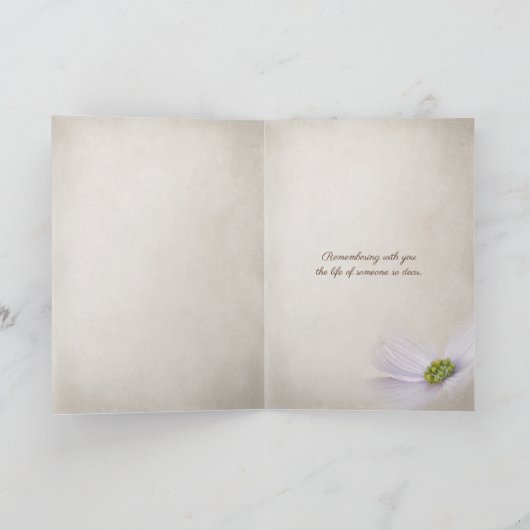 森の中の野草 カード (内部)