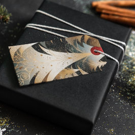 森の中の銅木のデザイン ギフトタグ