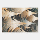 森の中の銅木のデザイン ラッピングペーパーシート (正面2)