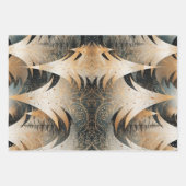 森の中の銅木のデザイン ラッピングペーパーシート (正面)